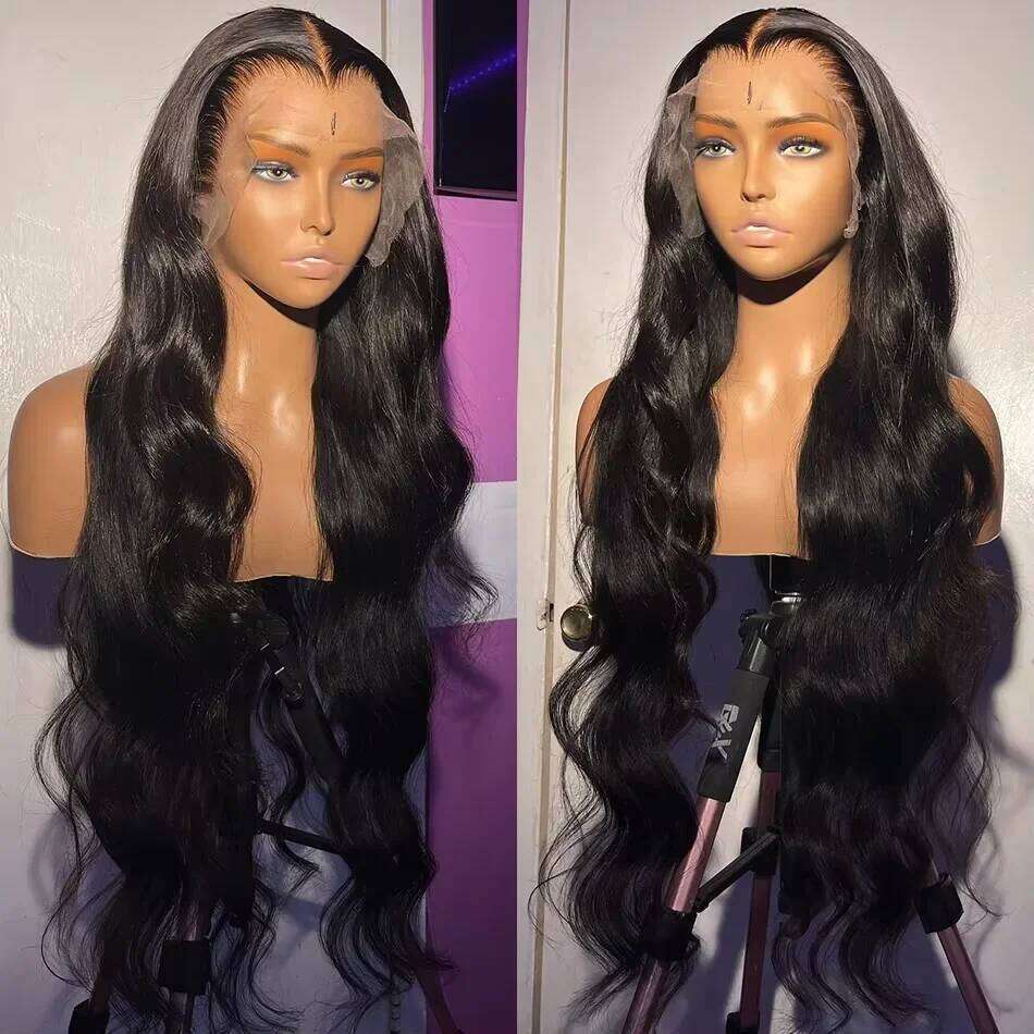 230% Brazilian Body Wave 13x4 13x6 Hd Transparent Lace Front For Women Wear and Go Glueless Wigs 100% Human Hair
