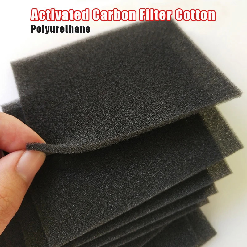 High Density Car Air Conditioner Activated Carbon Foam Filter Purifier Universal Water Filter Sheet Cooker Hood ctor Filter 250613