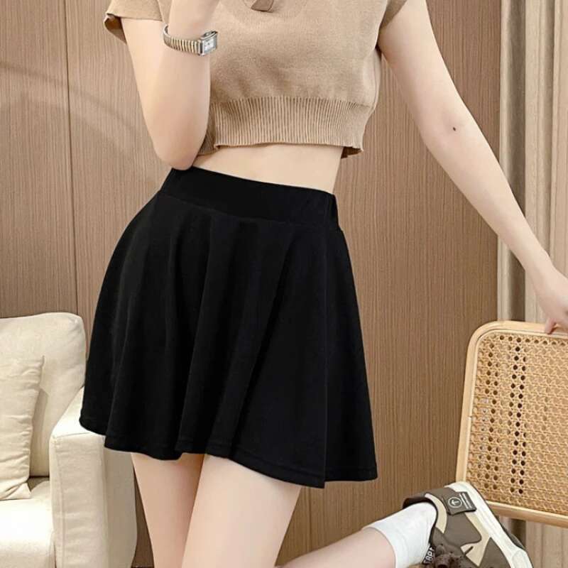 Female Skirts Pleated Summer 2025 Midi Womens Skirt Pleat Offer 2025 New In Aesthetic Chic And Elegant Clothing Trend Sales V