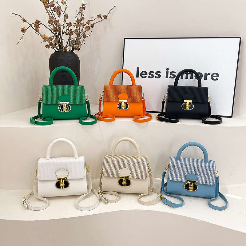 New Women's Niche Design Handbag Trendy Patchwork Shoulder Crossbody Bag