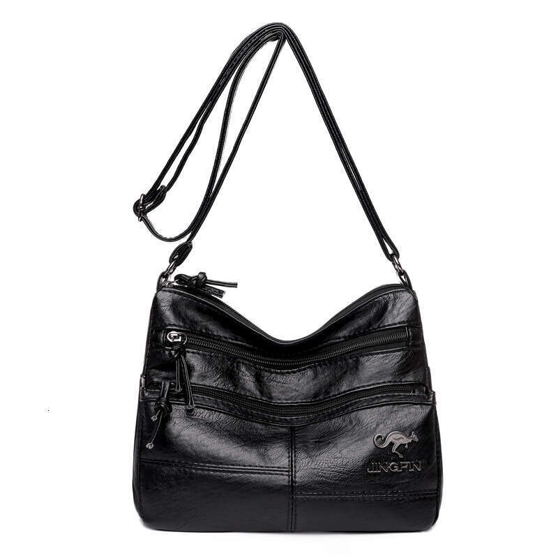 Women New Crossbody Soft Leather Shoulder Simple Fashion Large Capacity Multi-pocket Women's Bag