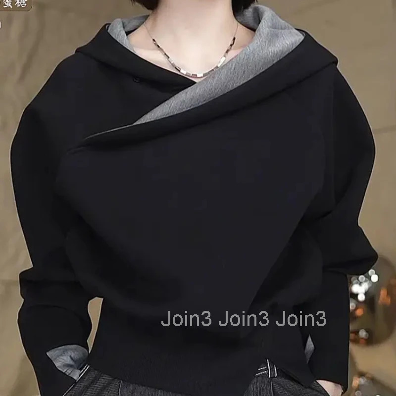 Loose High Quality Hoodies Baggy Plain Hooded Sweatshirt for Women Coat Essential Casual Woman Tops Cheap E Emo Korean Fashion M
