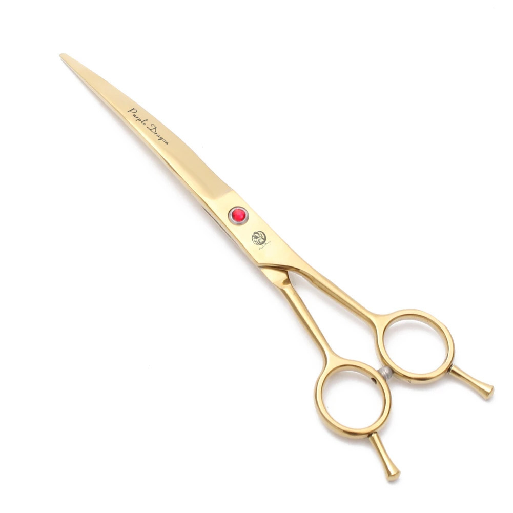 Pet Curved Scissors Purple Dragon 8 22.5cm JP Stainless Dogs Grooming Scissors Animal Up Down Curved Shears 4003# Pet Scissors 250611