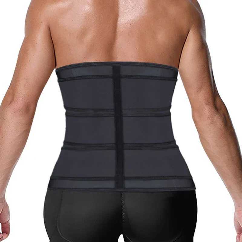 Men Waist Trainer Trimmer Belt for Weight Loss Body Shaper Sauna Workout Sweating Belly Belts Fat Burning Shapewear Girdles W250616
