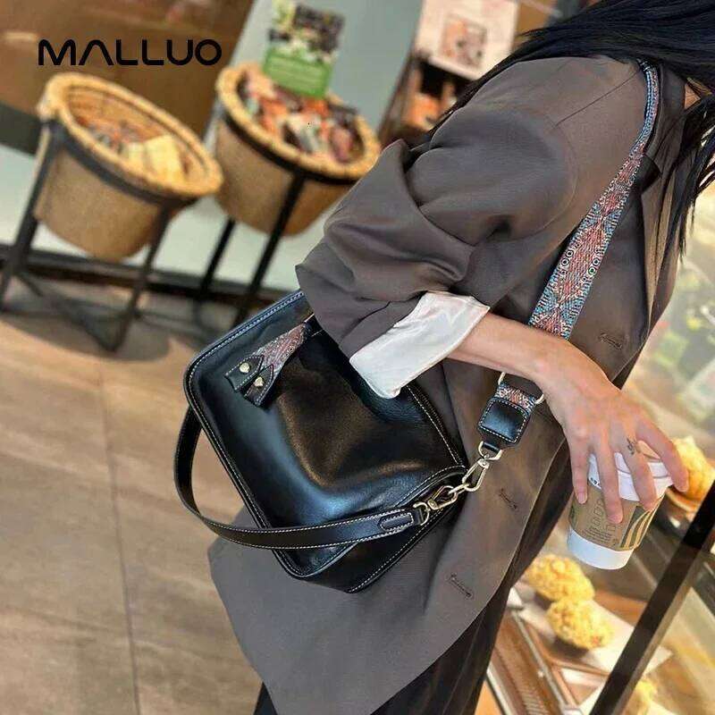 Women's Natural Cow Genuine Leather Shoulder Bag Retro Soft Cowhide Ladies Fashion Crossbody Bags Female Handbag