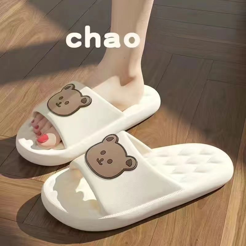 Women's slippers summer new women's shower slippers outdoor beach couple slippers designer sandals women's sandals