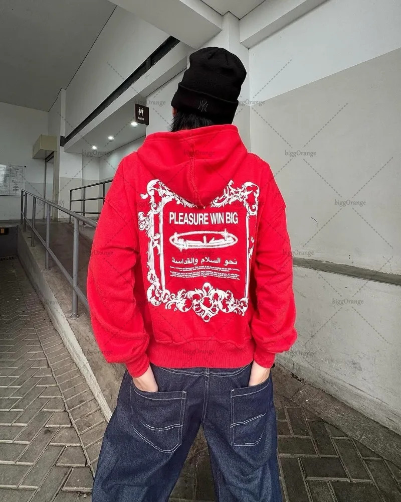 American Style Stylish Letter Pattern Casual Loose Zipper Hoodie Men Street Hiphop Retro Harajuku Oversized Sweatshirt 250612