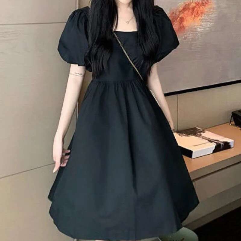 Dresses for Women 2025 Kawaii Clothes Purple Woman Dress Birthday Cute Fairy Midi Cotton New Features of Aesthetic In One-piece