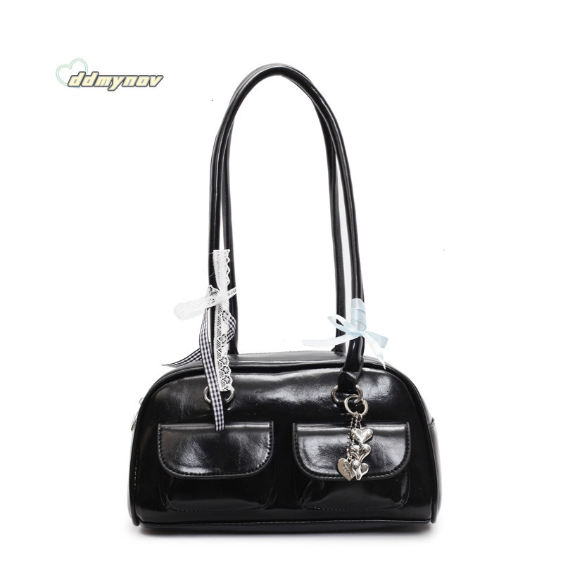 Spring Korean Niche Stylish Ribbon Shoulder for Women 2025 Yunzhen Same Style Versatile Commuter Underarm Boston Bag ddmynov ddmynov
