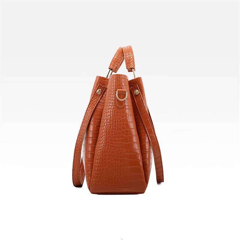 Women Fashion Crocodile Pattern Handbags Large Capacity Work Tote Bag Crossbody Purse Wallet Set for Travel, Beach, Shopping