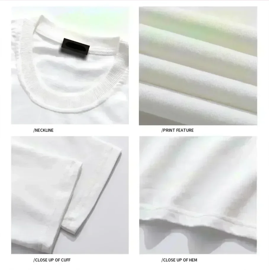 Summer New Men's T-Shirt Oversized T-Shirt Pop Punk High Quality Cotton Fashion Unisex T-Shirt