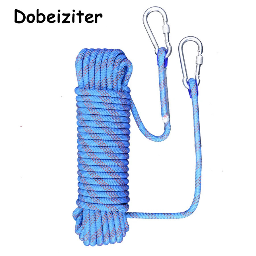 Thickened 10m Safety Life Rope Climbing Static Rock Mountaineering Outdoor Survival Fire Escape Car Rescue 250611