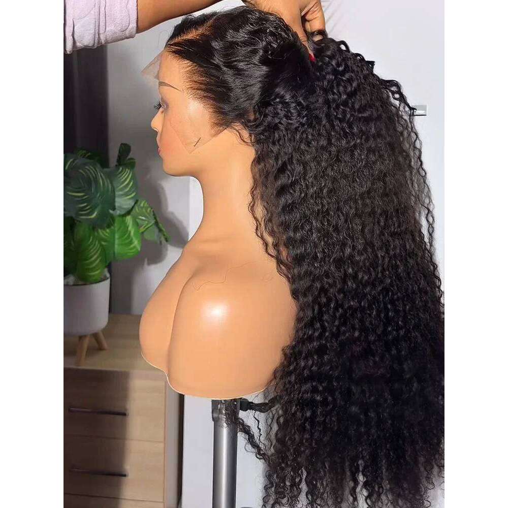 HD Transparent Brazilian Remy Human Hair Wig 30 32 40 Inch Deep 13x4 Curly Front 13x6 Water Wave Lace Frontal Wigs