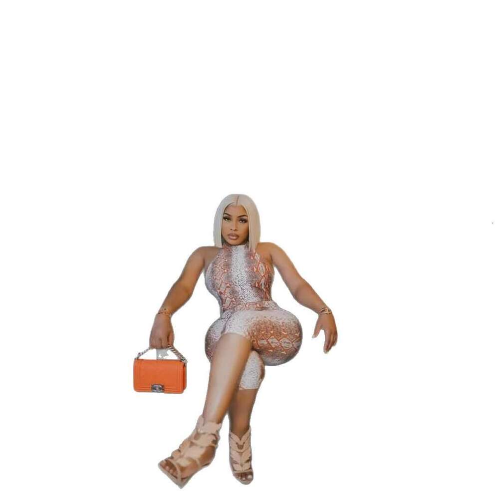 Summer New Sexy Stretch Quilted Striped Sleeveless Bodysuit For Women B5