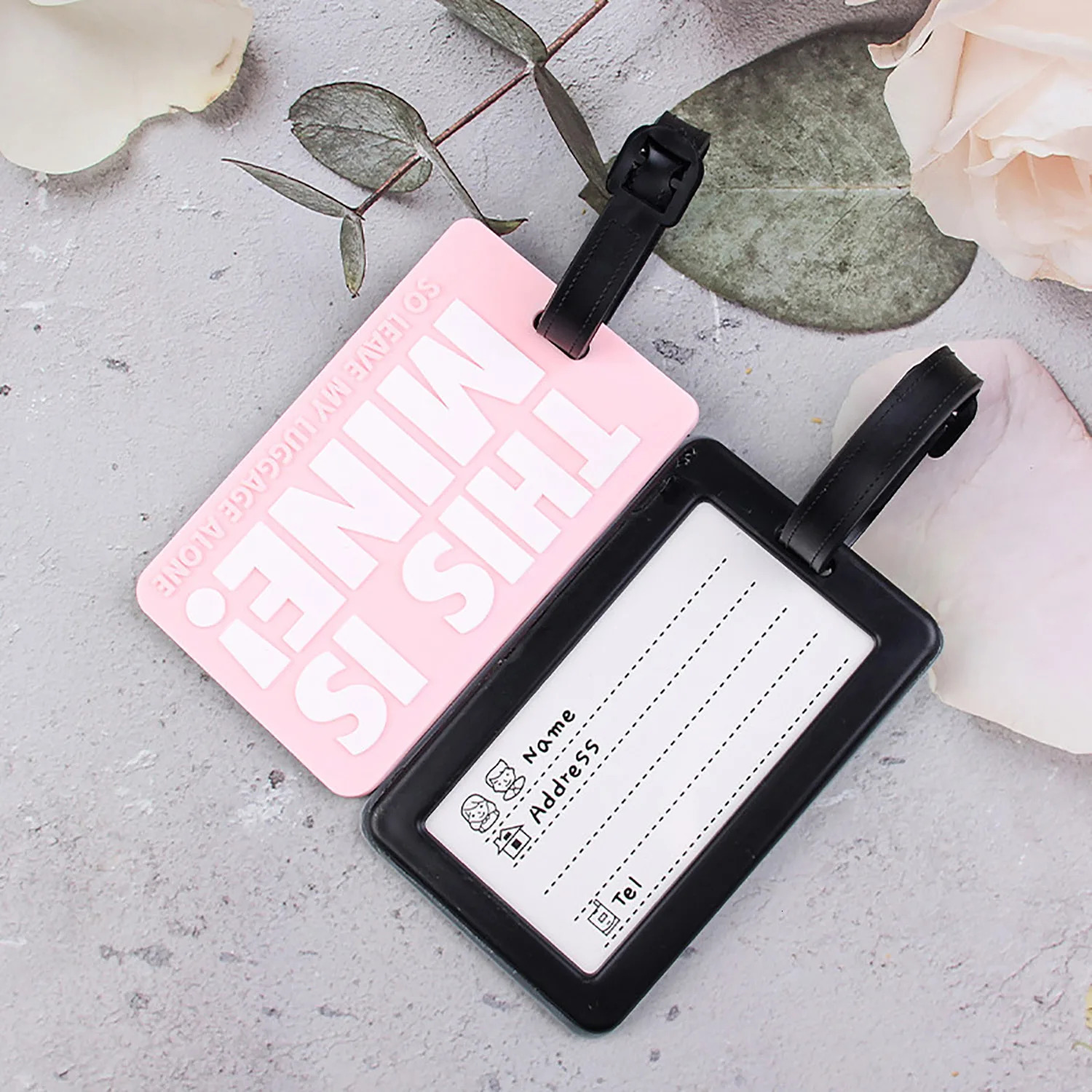 Women Men Luggage Tag Travel Accessories Candy Color Suitcase ID Address Holder Boarding Baggage Portable Label 250616