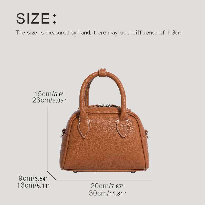 Women's Bags Designer Japan Style Doctor Bags For Women Designer Handbag And Purses New In PU Lychee Texture Top Handle Small Shoulder Bag