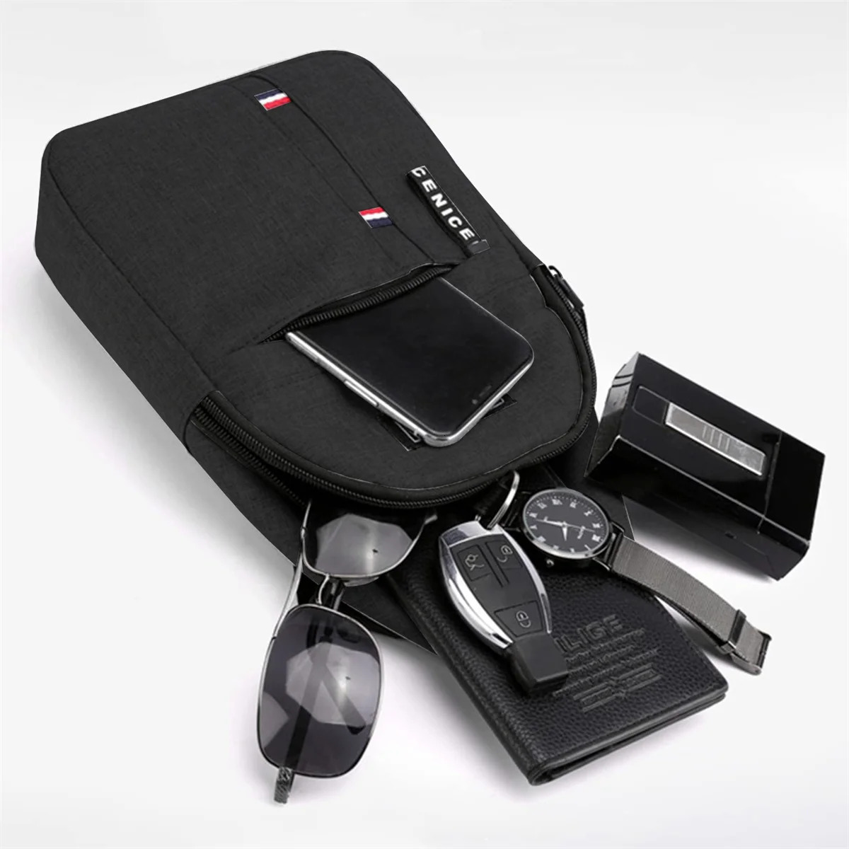 Sling AntiTheft Crossbody Bag Chest Lightweight Personal Pocket Shoulder for Travel Hiking 250615