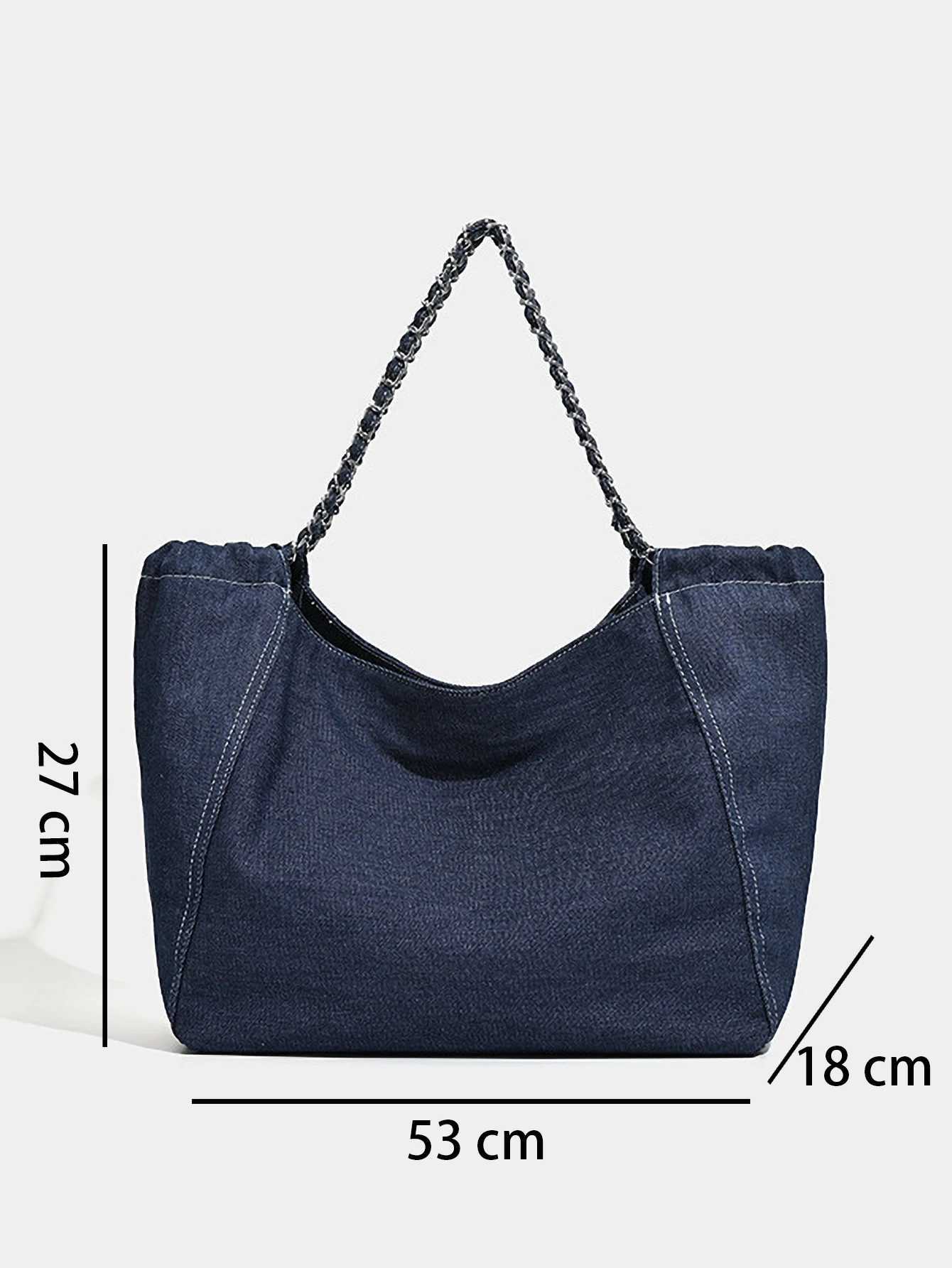 Fashionable kanvas anta byk kapasiteli apraz anta gnlk ie gidip gelme antas zincir askl omuz antas XJ2520616