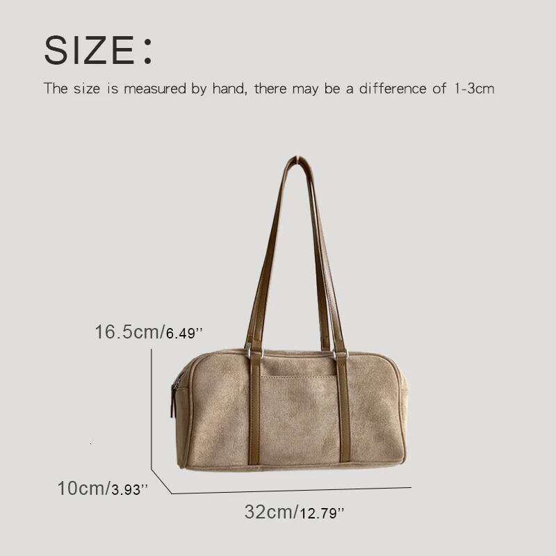 Women's Bags Designer Korean Faux Suede Pillow Bags For Women Designer Handbags And Purses New In Vintage Long Strip Box Underarm Shoulder