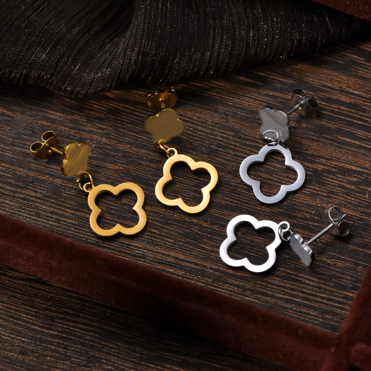 Fashionable Elegant Titanium Steel High-end Non-fading Ear Jewelry