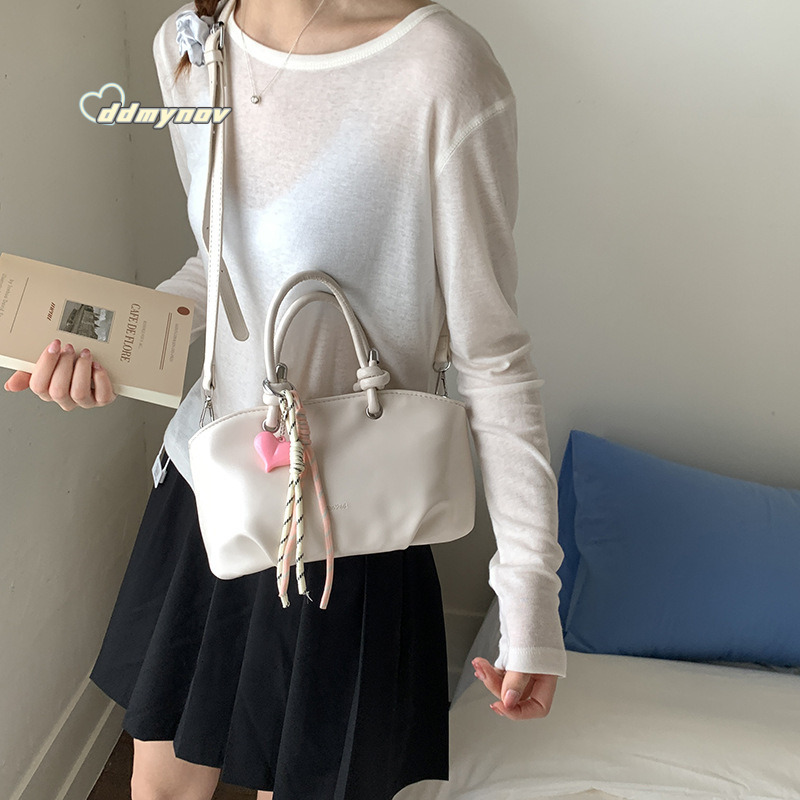 Korean Style Fashion Simple Handbag for Women 2025 Summer Niche Trendy Versatile Commuter Shoulder Crossbody Bag ddmynov ddmynov