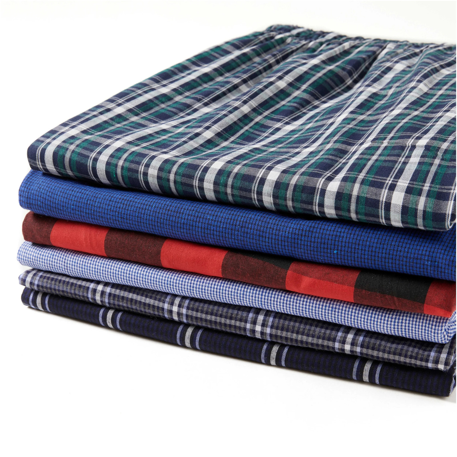 Mens Pajama Pants SpringSummer Checked 100 Cotton Thin Soft Comfortable Elastic Waistband with Pockets Home Lounge 250614