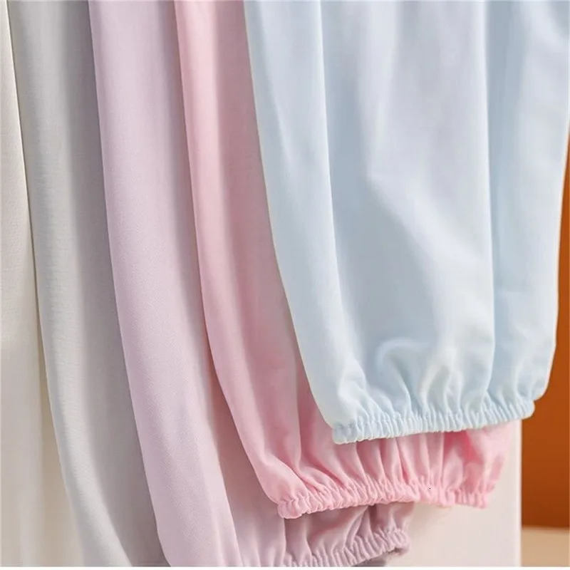 2Pcs Summer Loose Sunscreen Driving Ice Silk Sleeve Female Long Length UV Protection Arm Glove Sleeves Super Soft Breathable 250610