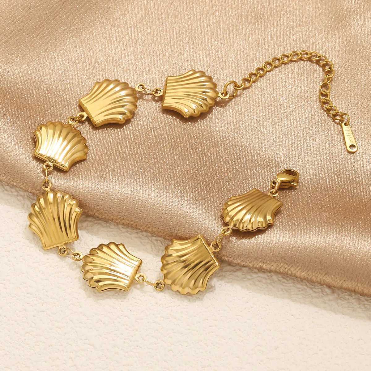 Creative Personalized Shell Cross Water Drop Fashion Charm Women Birthday Party Gift Stainless Steel Jewelry Wholesale Z250616