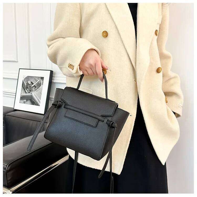 2025 Work Tote Convertible Leather Shoulder Bag | Gold Hardware & Doc Pocket For Women Office/Meeting