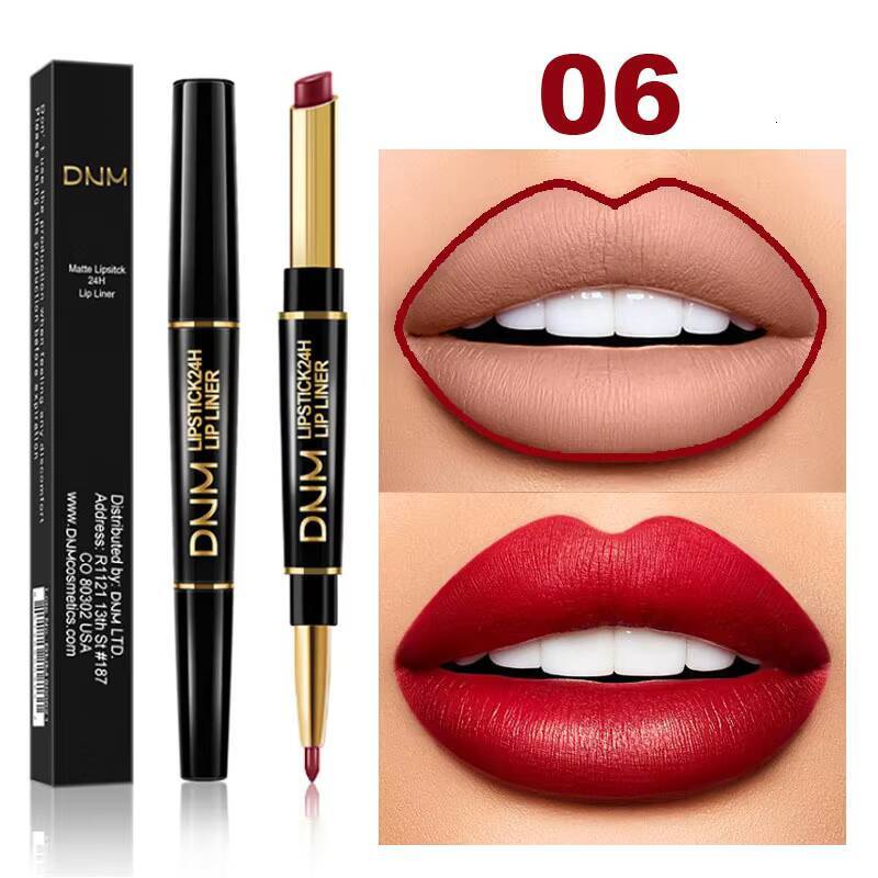 Set Sexy Beauty Long Lasting Waterproof Pigment Matte Lipstick Pencils Moisturizer Lips Makeup Kit happy