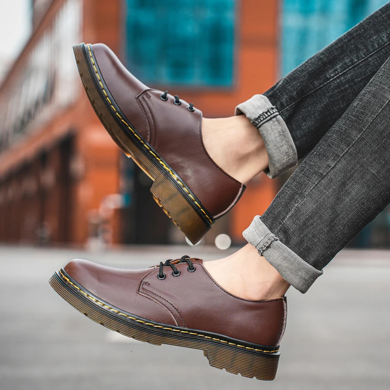 Casual Sneaker Leather Shoes Loafers Sports and Leisure Soft and Comfortable Fashion Round Toe Mens Casual Shoes Work Wear 250612 - view 7