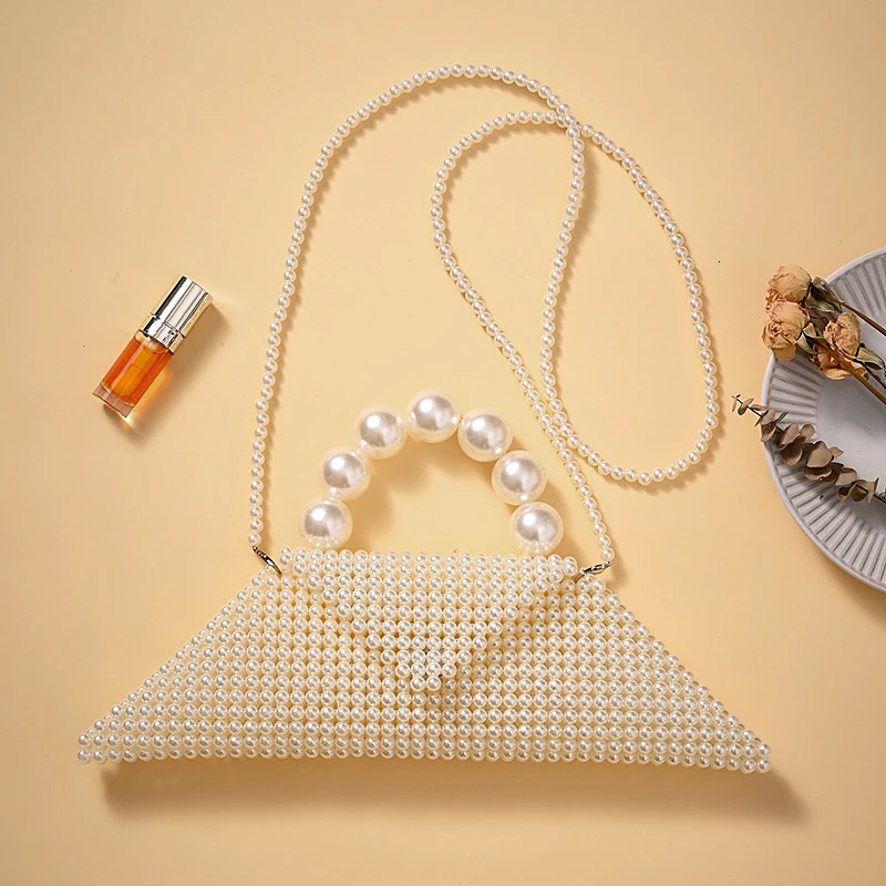 Fashionable lovely beaded braid dinner bag hollow single shoulder crossbody senior small for womens gift 250614