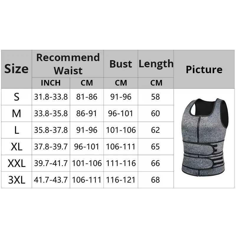 Men Body Shaper Waist Trainer Vest Slimming Shirt Sauna Sweat Vest Compression Undershirt Shapewear Fat Burner Workout Tank Tops W250616