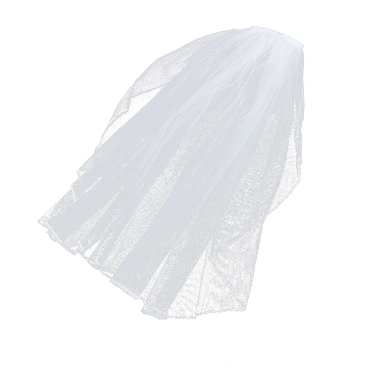 Short Bridal Veil With Comb Elegant Wedding Accessories Tulle Bridal Veils For Ceremony Ivory Wedding Veil Lace Bridal Veil 250610