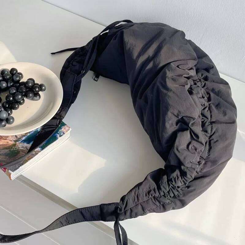 Women's Bags Designer Korean Casual Half Moon Bags For Women Designer Handbag And Purses New In Polyester Large Capacity Underarm Shoulder