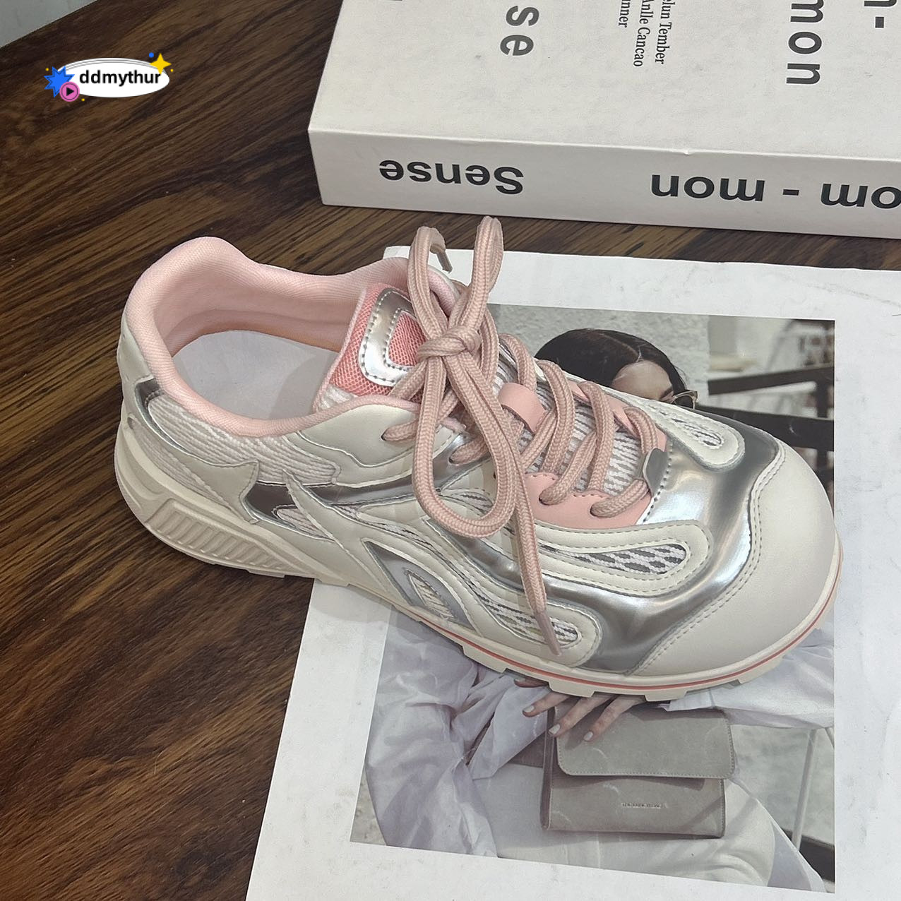 Disordered Aesthetics" Bowling 2025 Summer Agan Shoes for Women Breathable 4cm Versatile Casual Niche Sneakers ddmythur