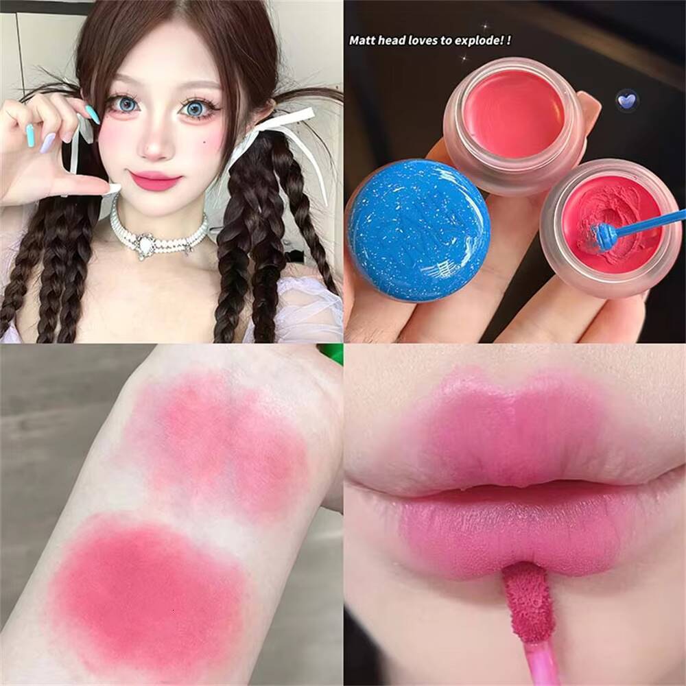 Slightly Drunk Rose Canned Mud Mist Lipstick Moisturizing Velvet Matte Mousse Solid Lip Gloss Rouge Cream Tint Lips Makeup happy