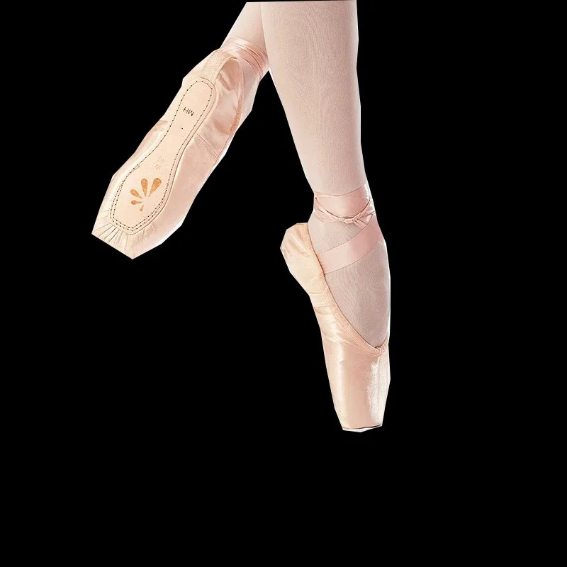 Girls Ballerina Ballet Pointe Shoes Pink Red Women Satin Canvas Ballet Shoes For Dancing 250613