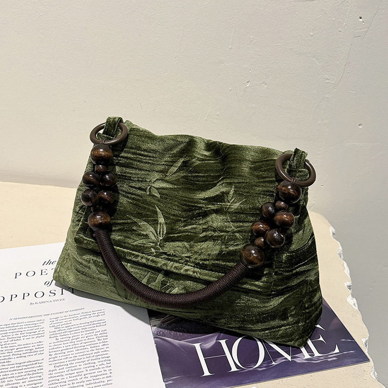 Top brand high-quality new free designer bag cross-border hot selling handbag fashionable multifunctional handheld bead armpit shoulder bag new free d