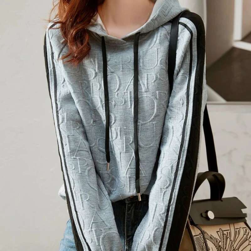 Plain Female Top Trend Casual Streetwear Womens Hooded Sweatshirts High Quality Harajuku Fashion Matching Emo M Coat E Hoodies