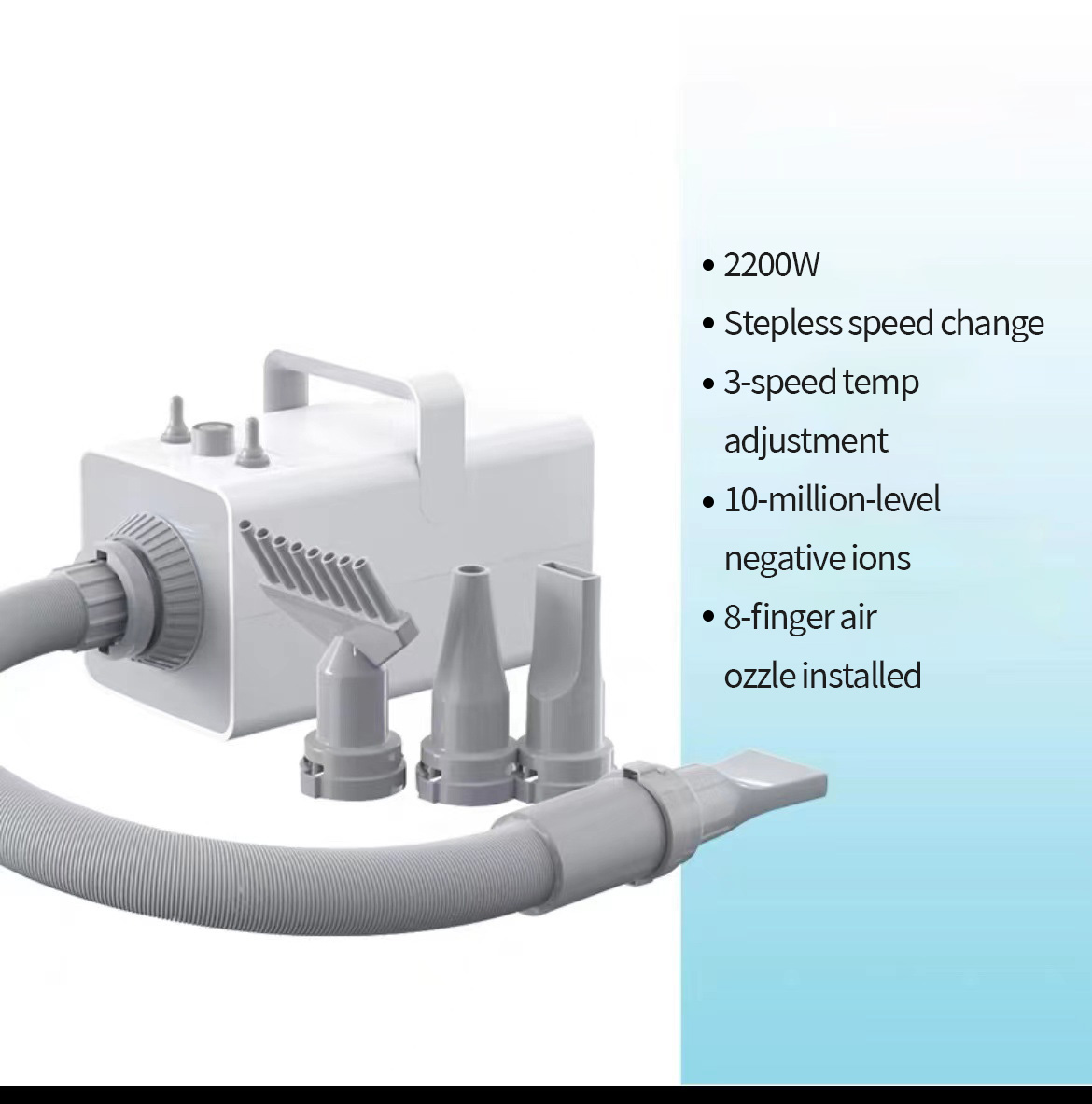 Chaolun pet hair dryer high-power silent dog water dryer large dog and cat hair pulling hair blowing water drying