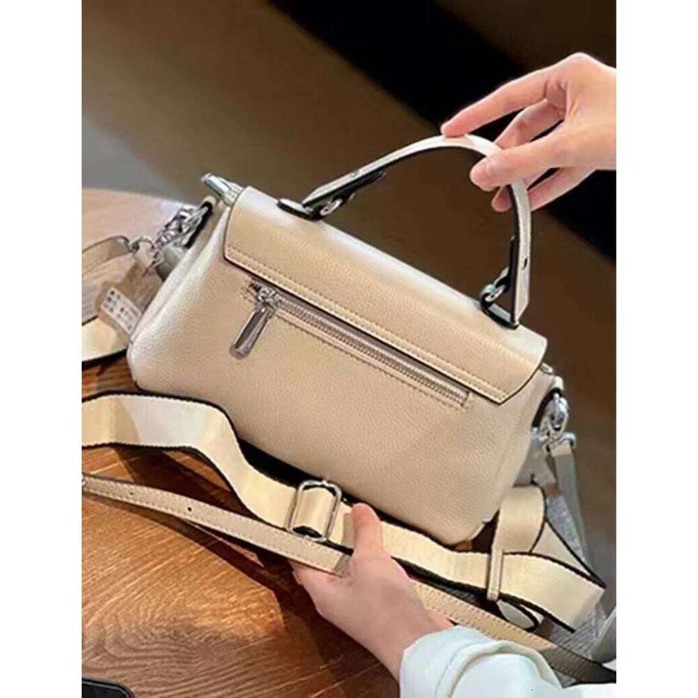 Women Genuine Lady Crossbody Shoulder Bag 2024 Fashion Advanced Sense Handbag Female Real Leather Messenger