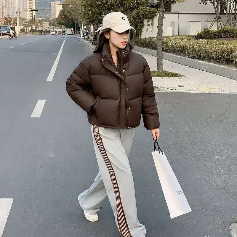 Parkas Woman Padded Zip-up Short Cotton Jackets Great Discount Warm Winter on Sale Quilted Coats for Women New in Outerwears Hot