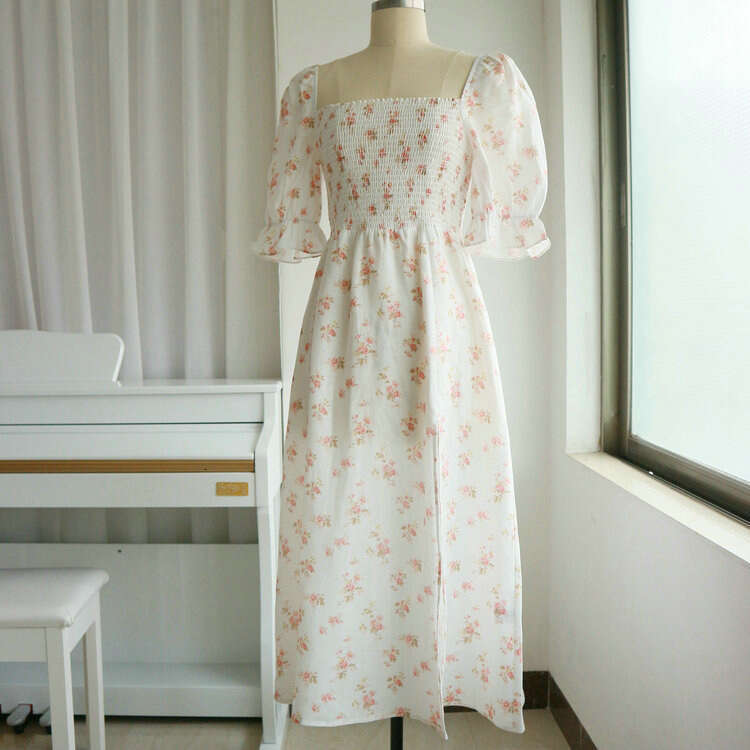 Vestido De Mujer Dresses Summer Dresses Dresses for Woman Plus Size Dresses Nr008ref Summer Womens Fresh Linen Floral Print Dress Fairy-like Elegant V