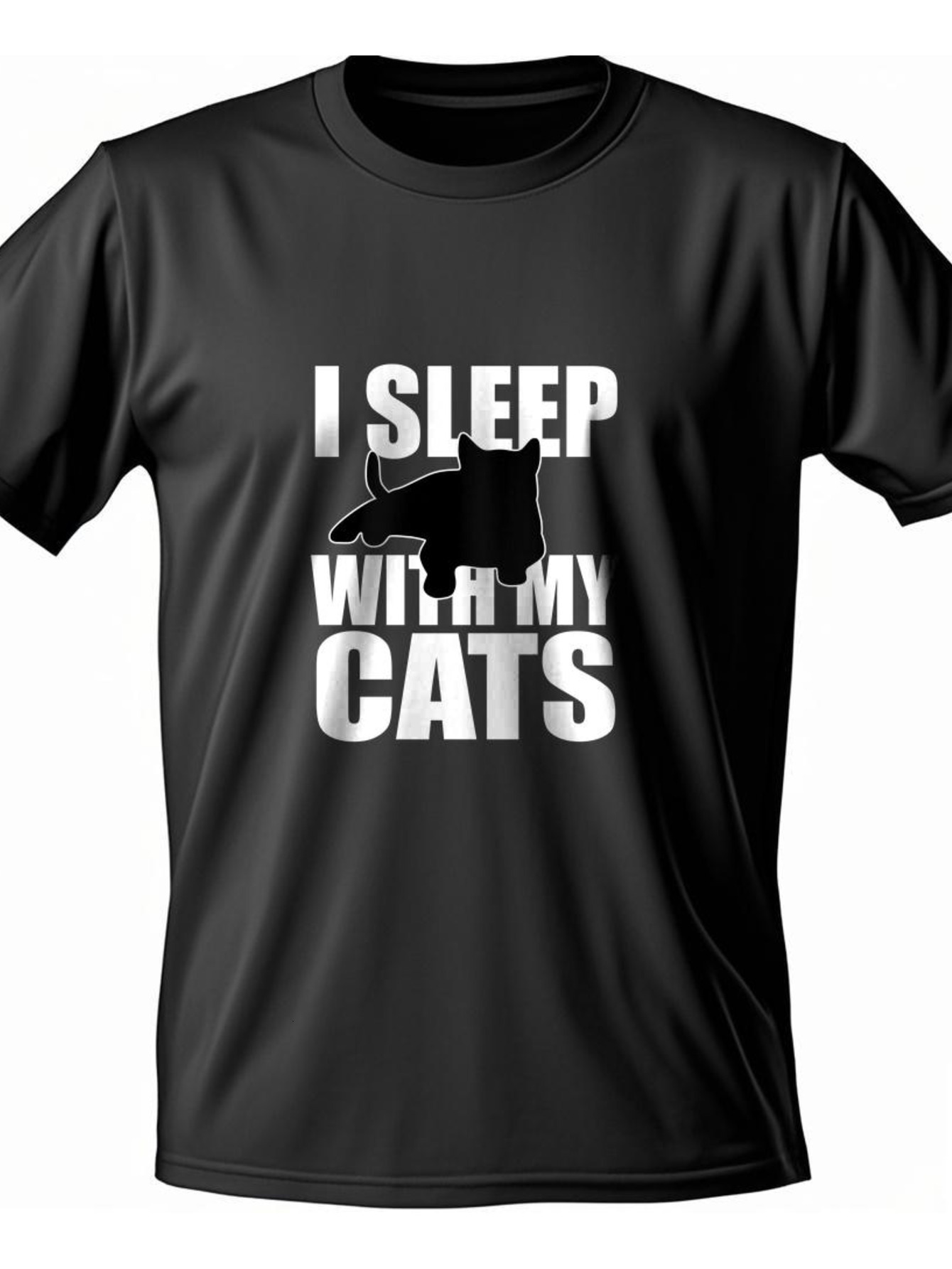 Dongdumaoyi Tiger S-3Xl Round Collar T Shirts Cotton Adult Men Short Sleeve Text White 180G Black 3756