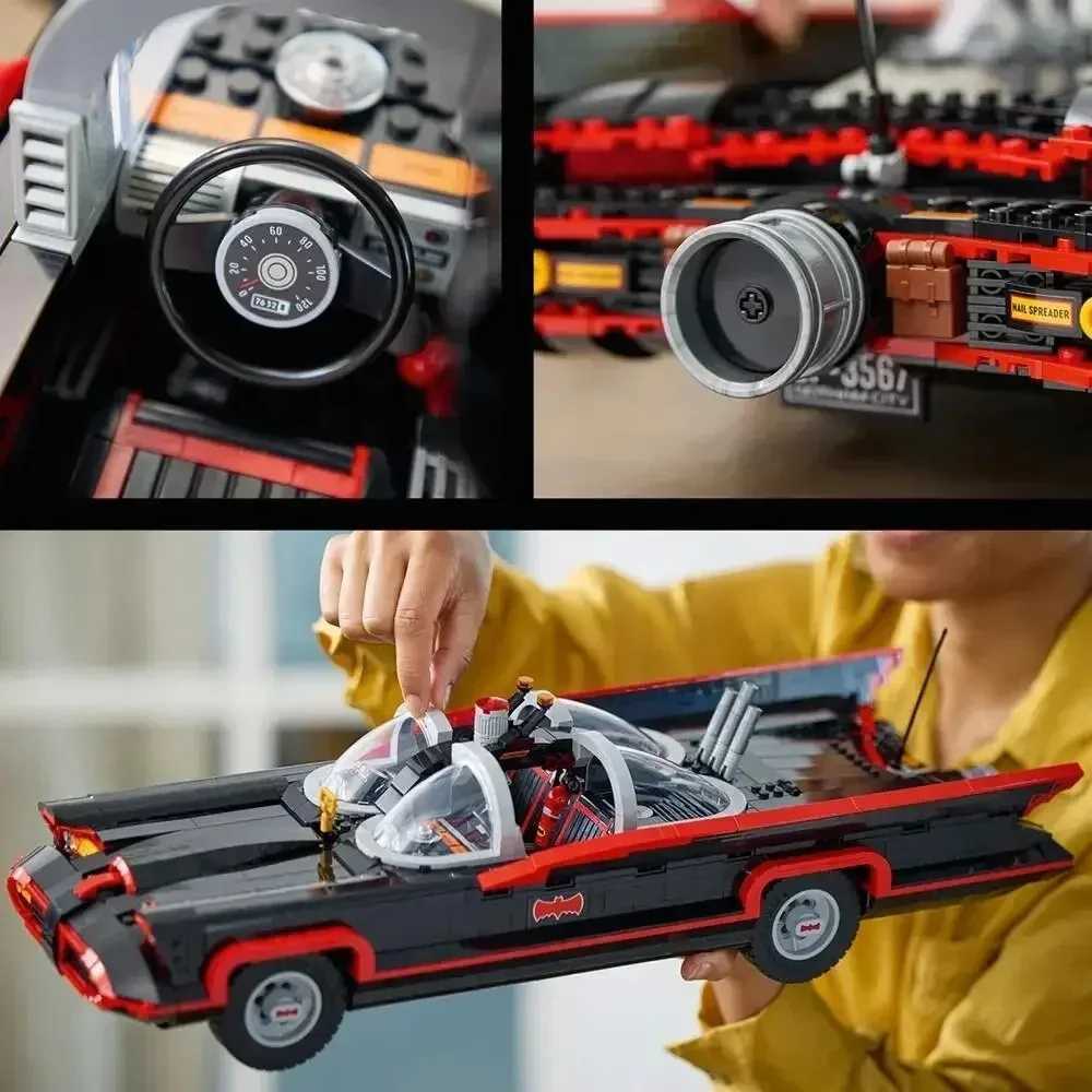 New The Classic Tv Series Bat Car Building Blocks Mobile Car Model Bricks Toys for Children Boys Vehicle Gift for Boys 1822pcs XJ260617