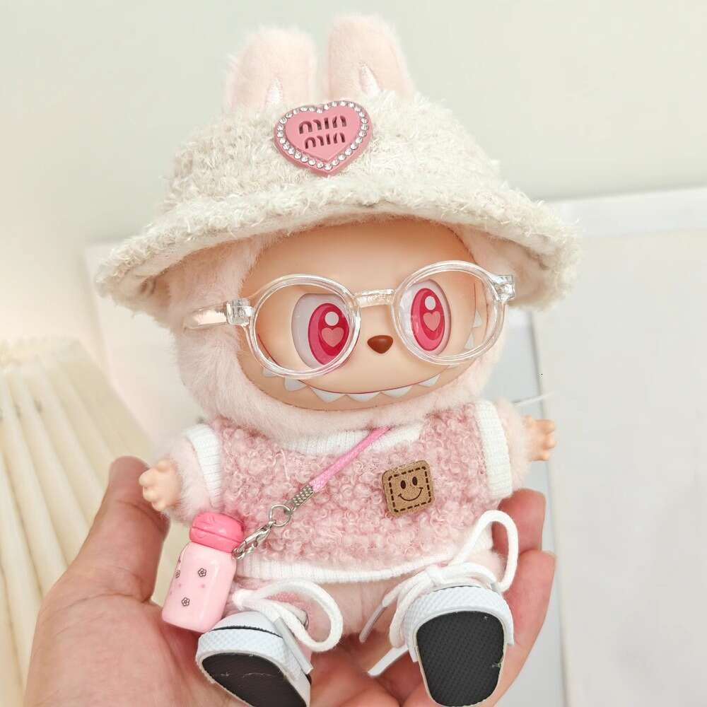 Labubu Accessories Clothes+Hat+Glasses+Shoes Complete Set, Blind Box Pendant Clothes Work Clothes Hat, Labubu Clothes