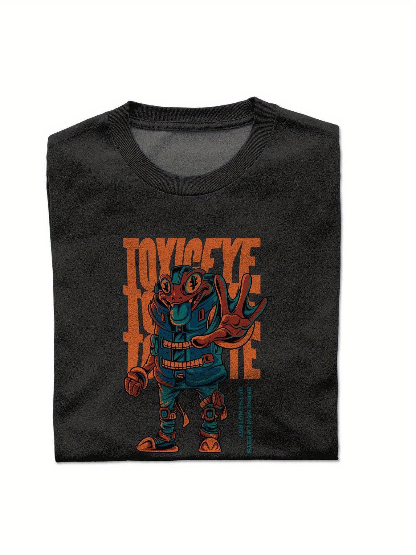 Dongdumaoyi Tiger Men 180G Text S-3Xl White Adult Black T Shirts Cotton Short Sleeve Round Collar cfcd