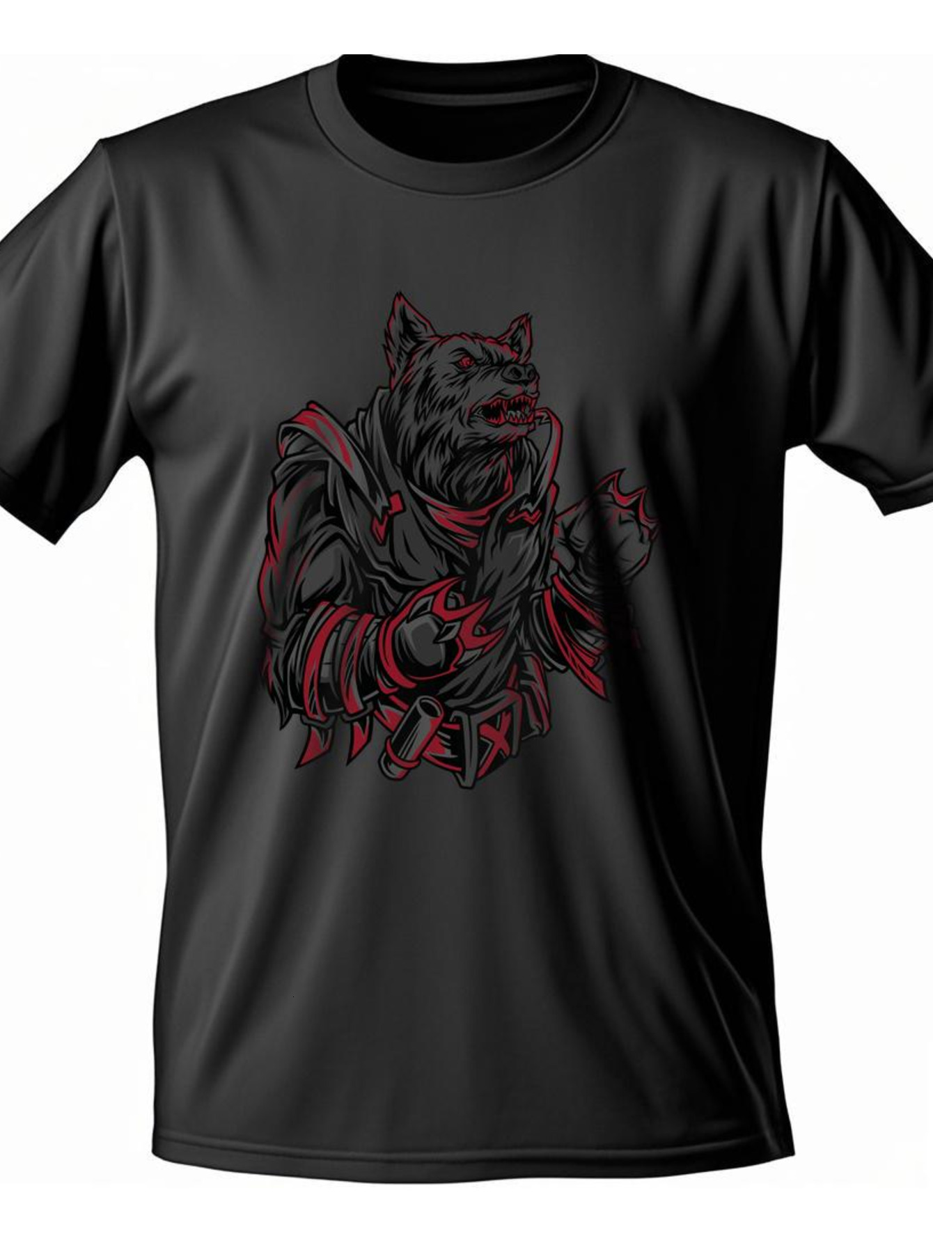 Dongdumaoyi T Shirts Short Sleeve Black Cotton 180G Men Graphics Adult S-3Xl Tiger White Round Collar 44ce
