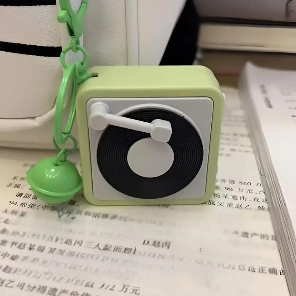 Retro Phonograph Recording Keychain Creative and Funny Recording Pendant Student Bag Keyring 250616